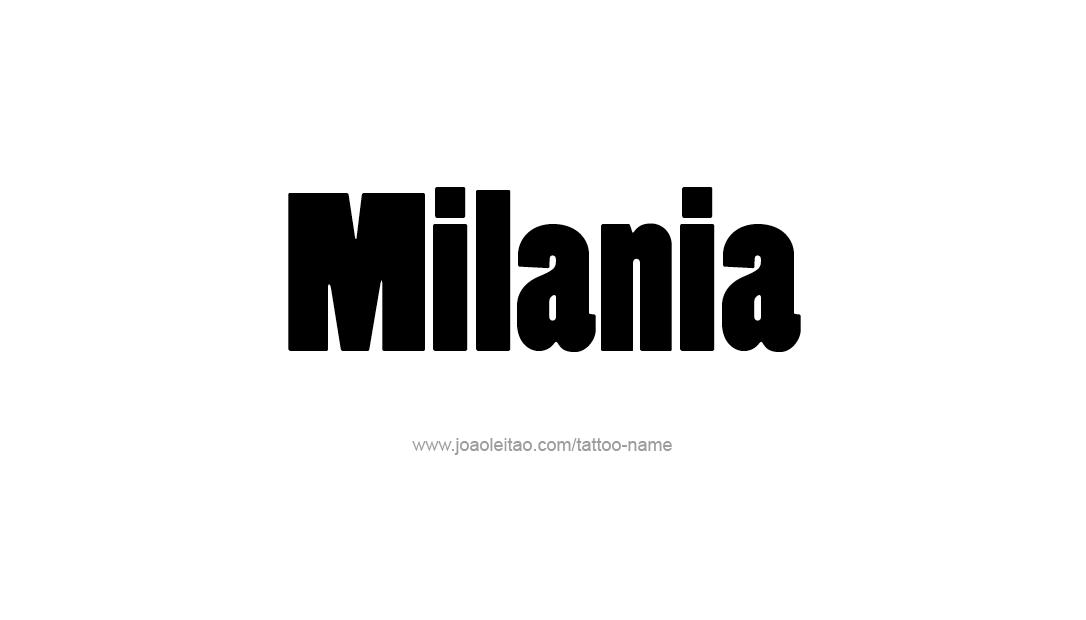 Tattoo Design Name Milania