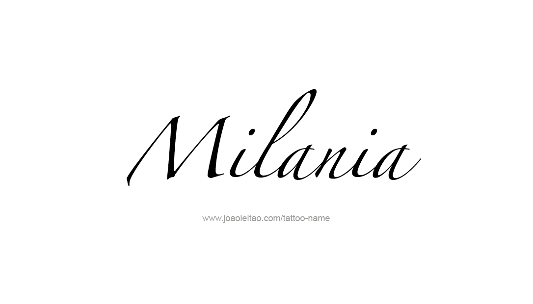 Tattoo Design Name Milania