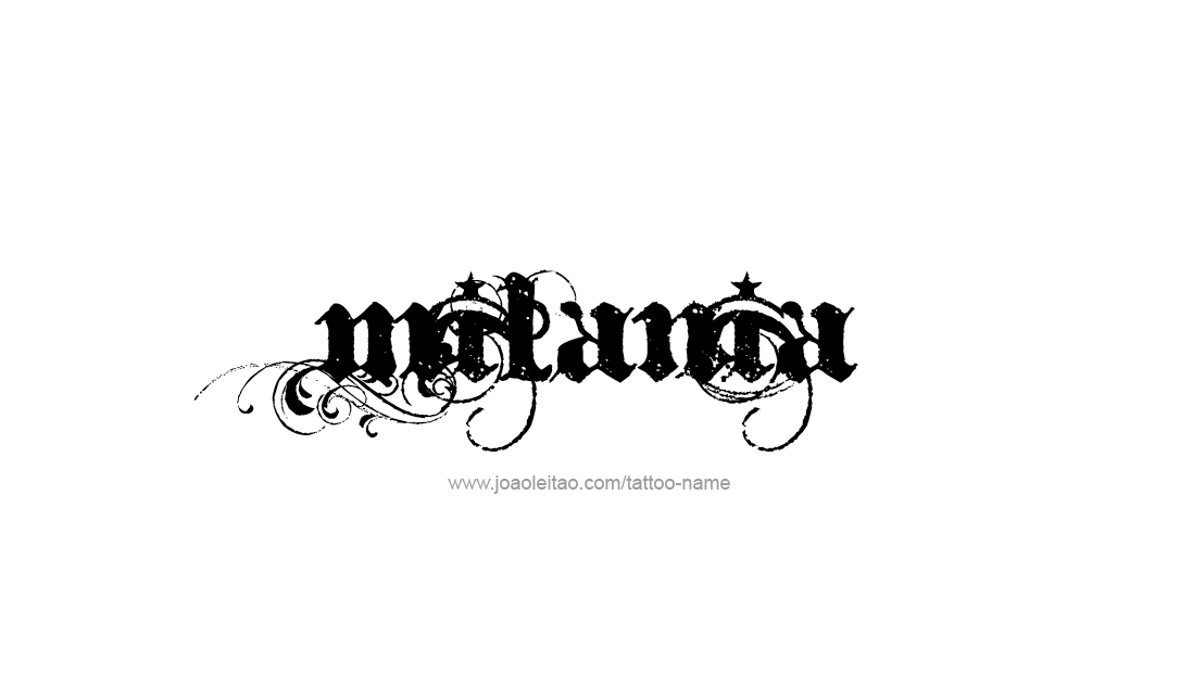 Tattoo Design Name Milania