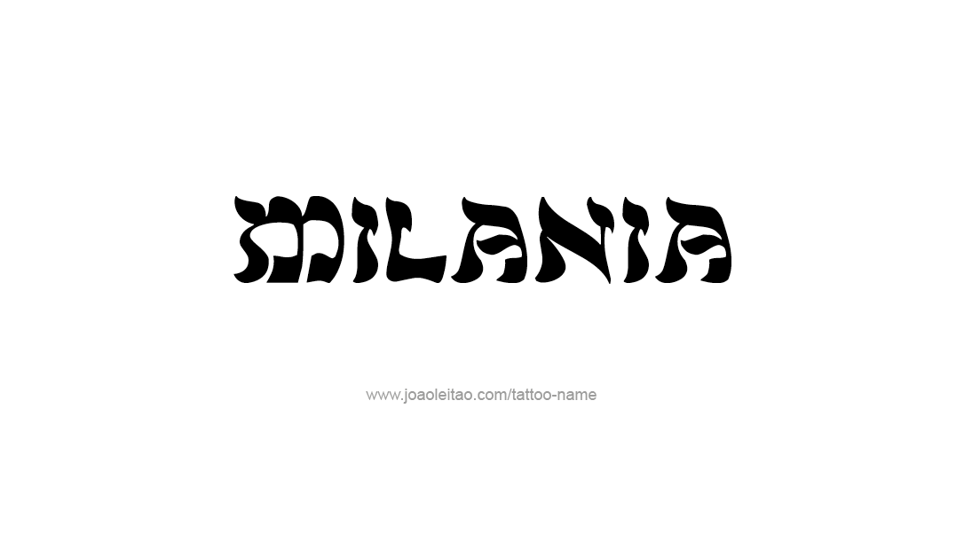 Tattoo Design Name Milania