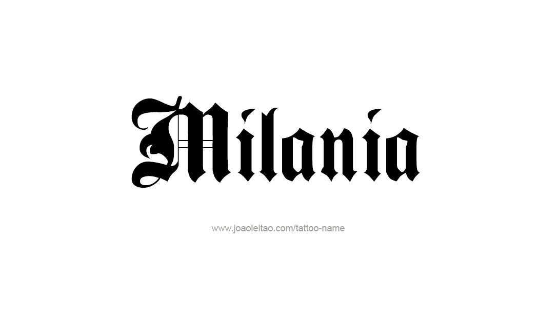 Tattoo Design Name Milania