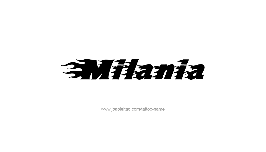 Tattoo Design Name Milania