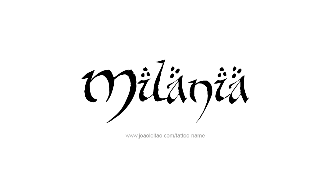 Tattoo Design Name Milania