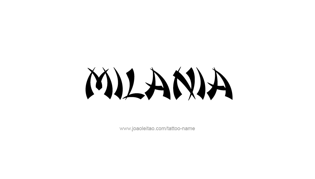 Tattoo Design Name Milania