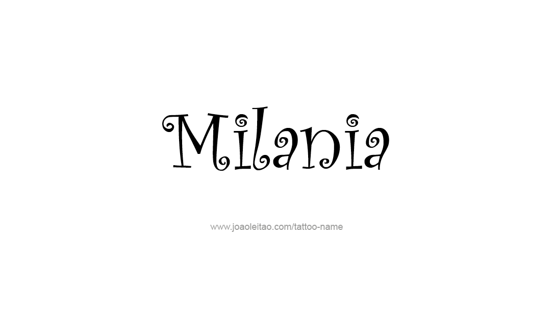 Tattoo Design Name Milania