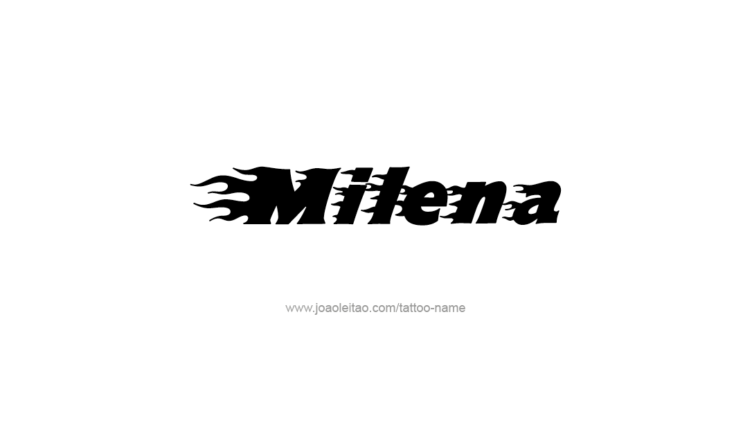 Tattoo Design Name Milena