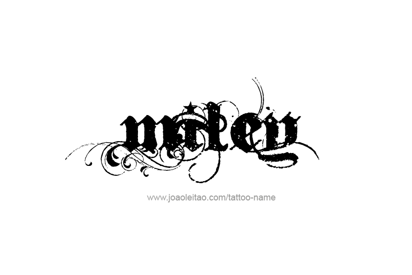 Tattoo Design Name Miley