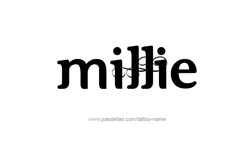 Tattoo Design Name Millie