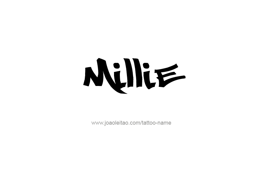 Tattoo Design Name Millie