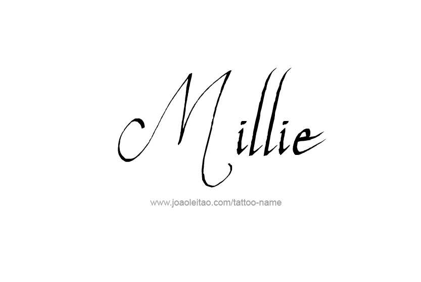 Tattoo Design Name Millie