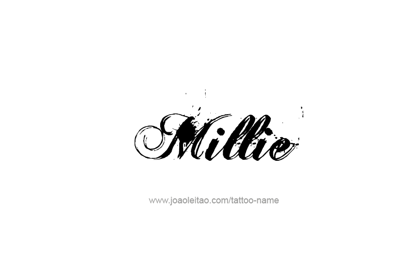 Tattoo Design Name Millie