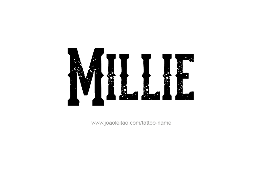 Tattoo Design Name Millie