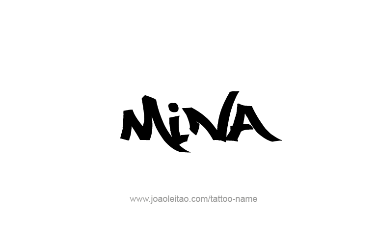 Tattoo Design Name Mina