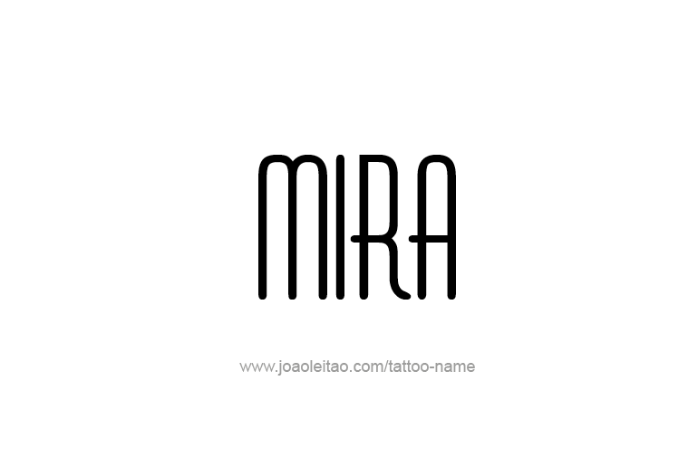 Tattoo Design Name Mira