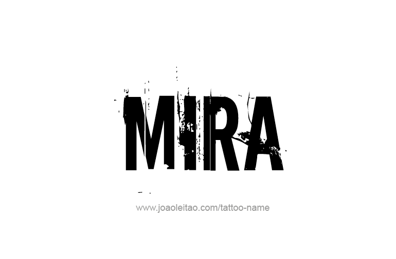 Tattoo Design Name Mira