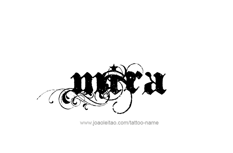 Tattoo Design Name Mira