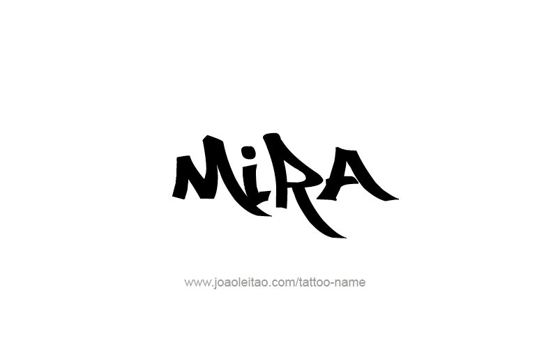 Tattoo Design Name Mira