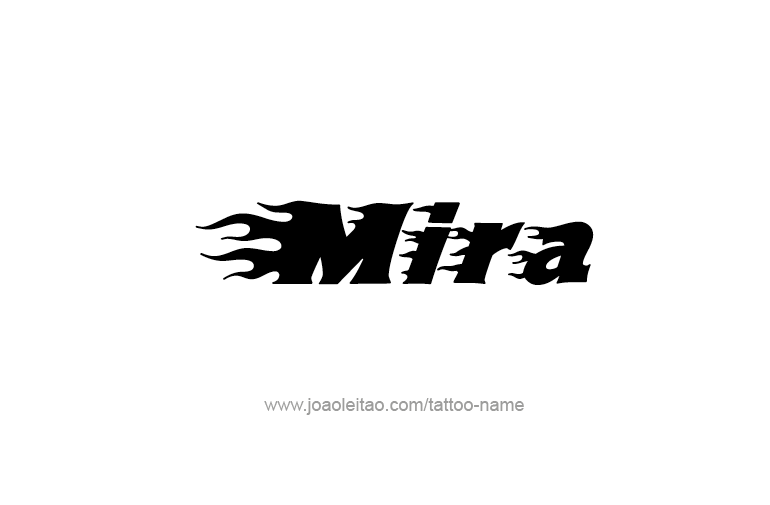 Tattoo Design Name Mira