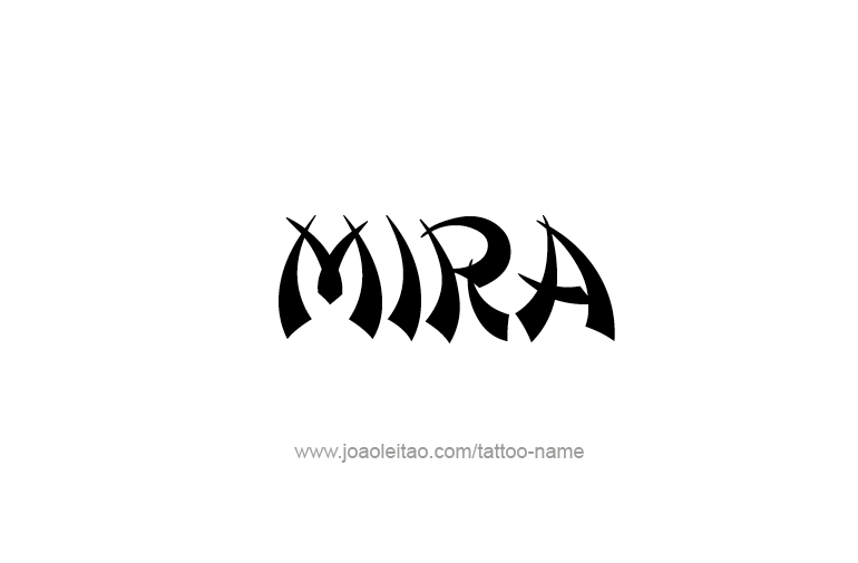 Tattoo Design Name Mira