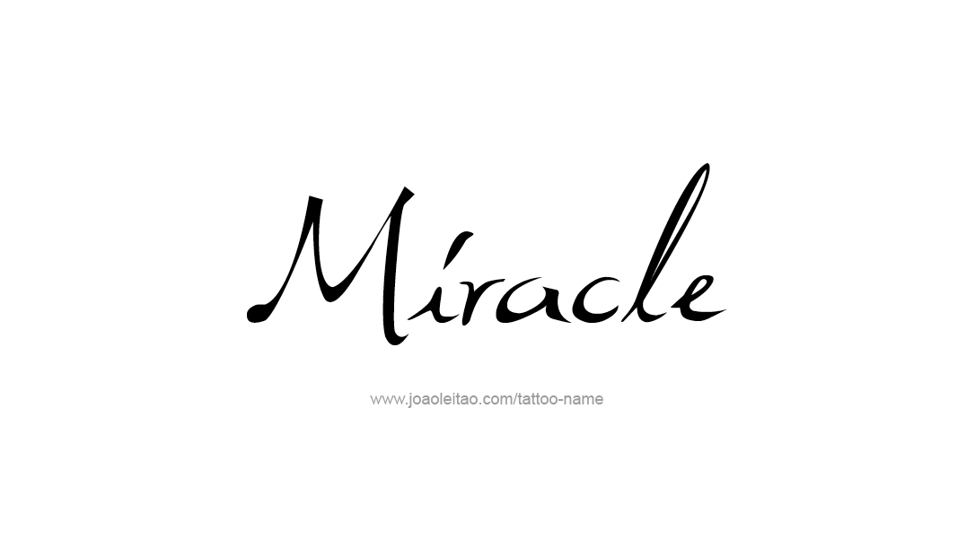 Tattoo Design Name Miracle