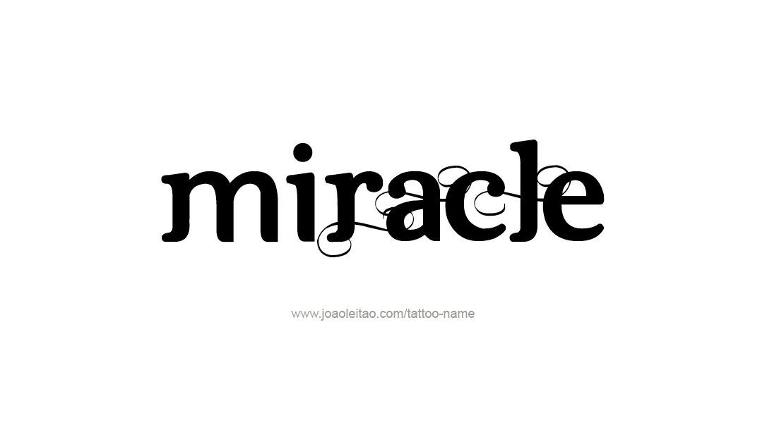 Tattoo Design Name Miracle