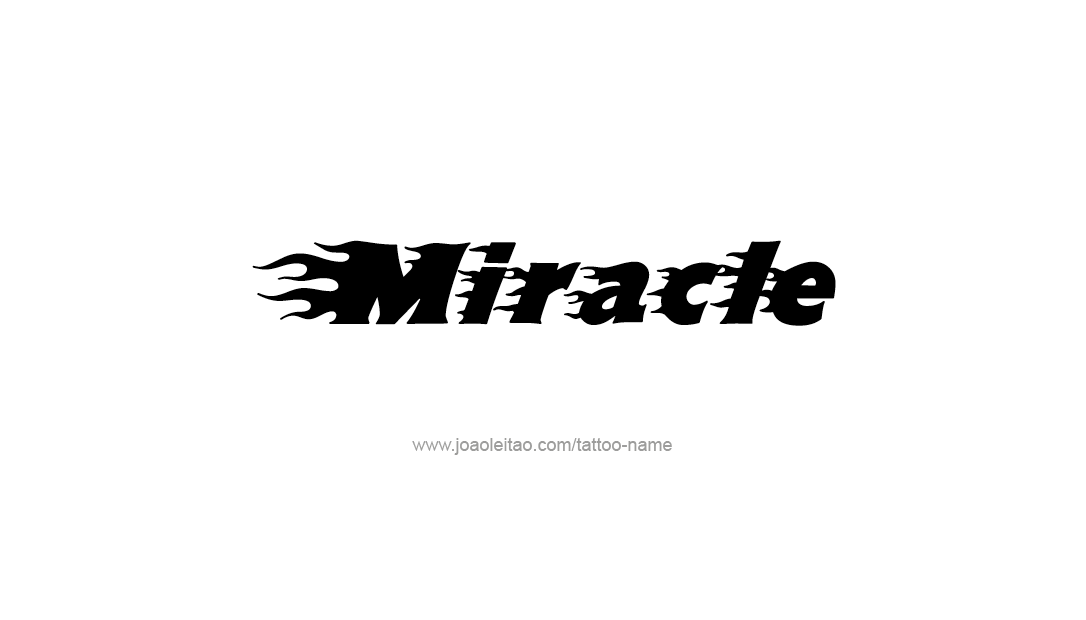 Tattoo Design Name Miracle