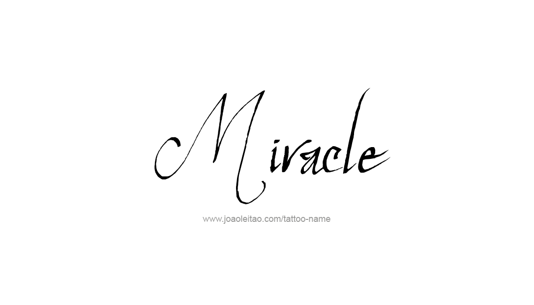 Tattoo Design Name Miracle