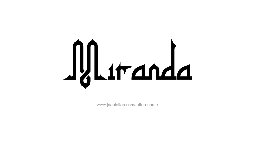 Tattoo Design Name Miranda