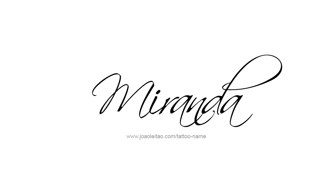 Tattoo Design Name Miranda