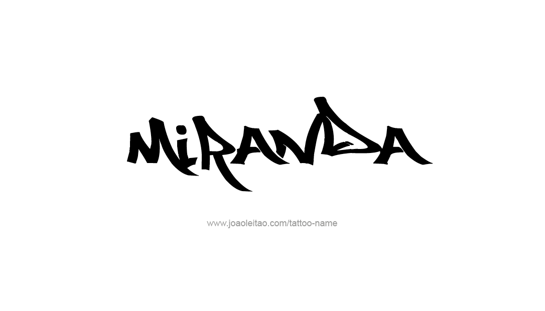 Tattoo Design Name Miranda