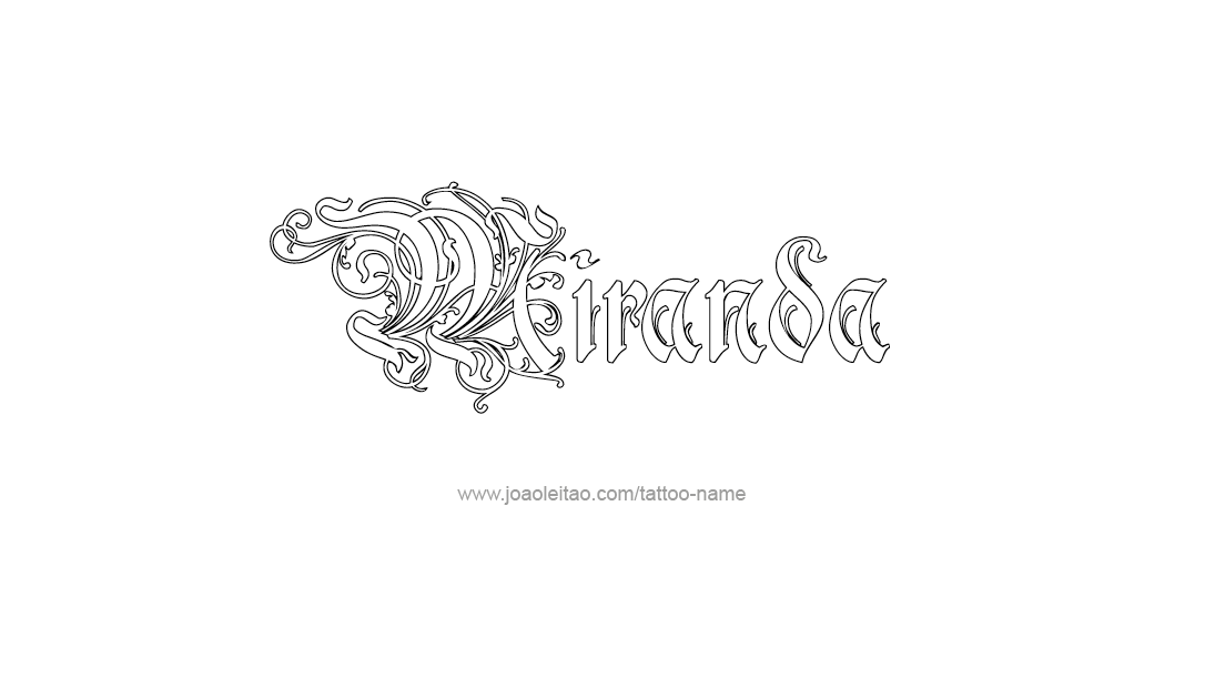 Tattoo Design Name Miranda