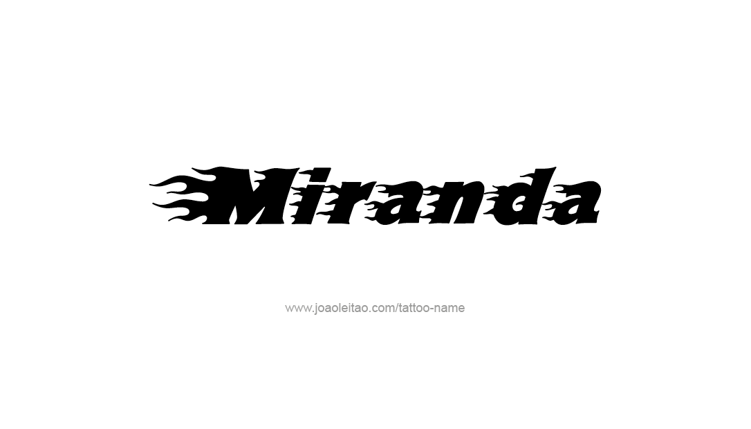 Tattoo Design Name Miranda