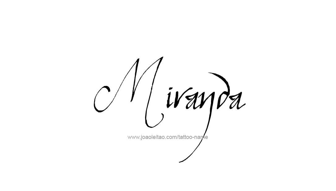 Tattoo Design Name Miranda