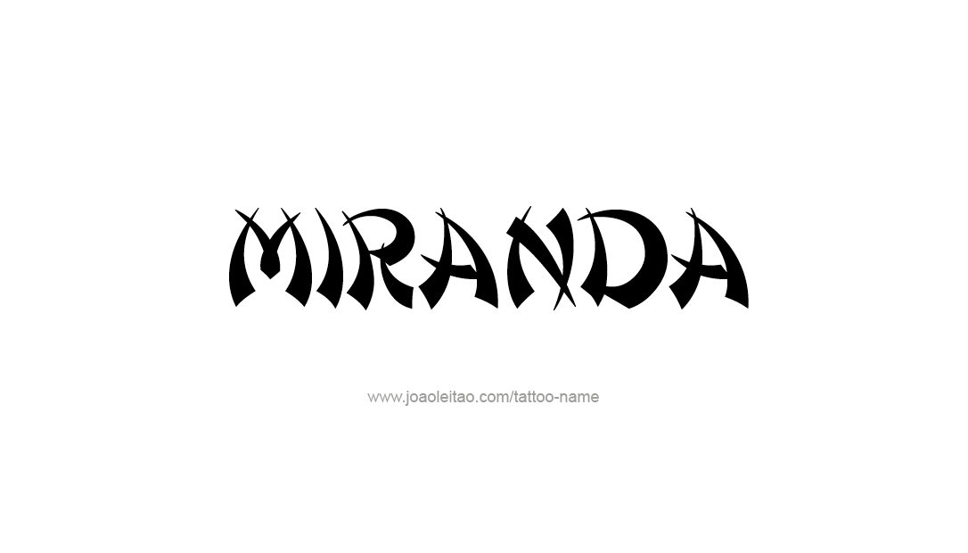 Tattoo Design Name Miranda