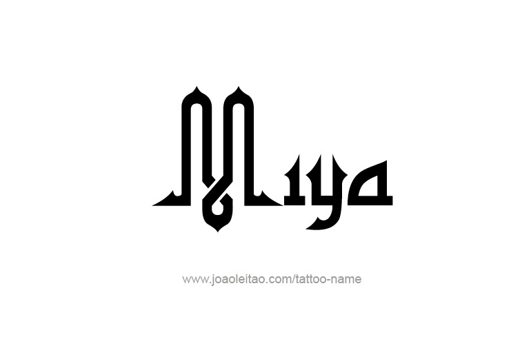 Tattoo Design Name Miya