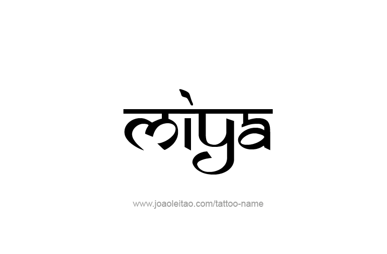 Tattoo Design Name Miya