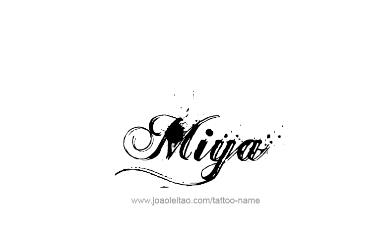 Tattoo Design Name Miya