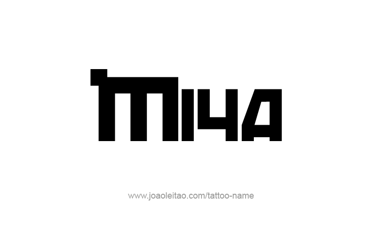 Tattoo Design Name Miya