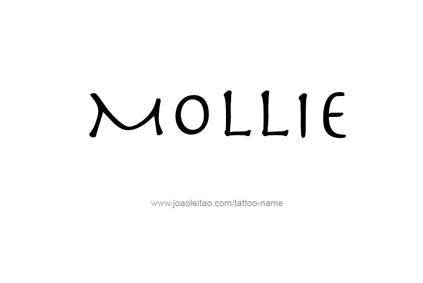 Tattoo Design Name Mollie