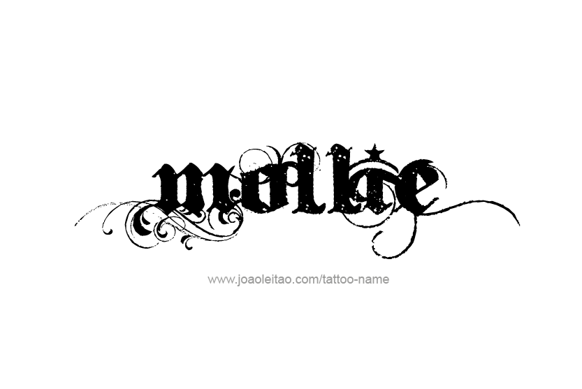 Tattoo Design Name Mollie