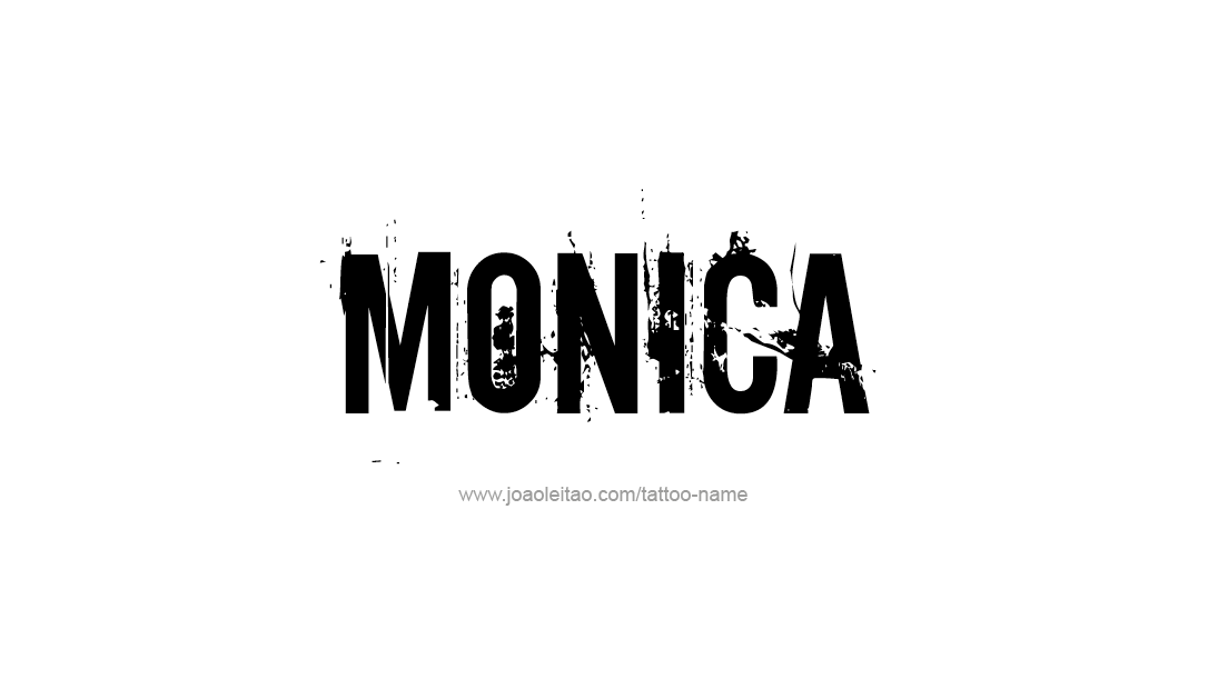 Tattoo Design Name Monica