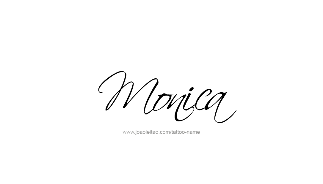 Tattoo Design Name Monica