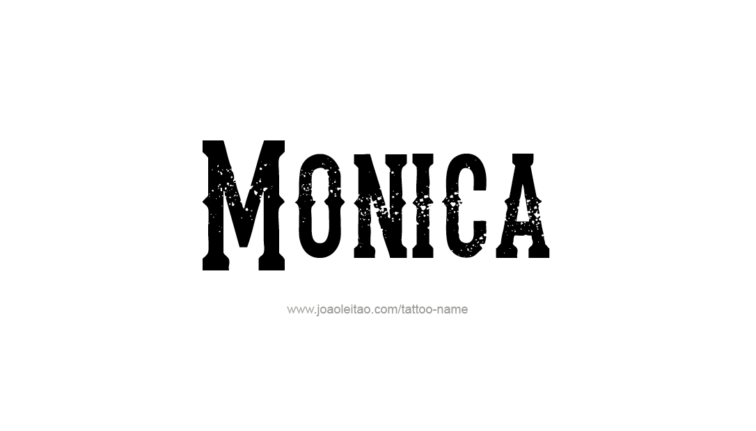 Tattoo Design Name Monica