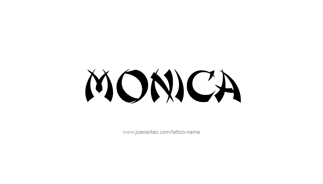 Tattoo Design Name Monica