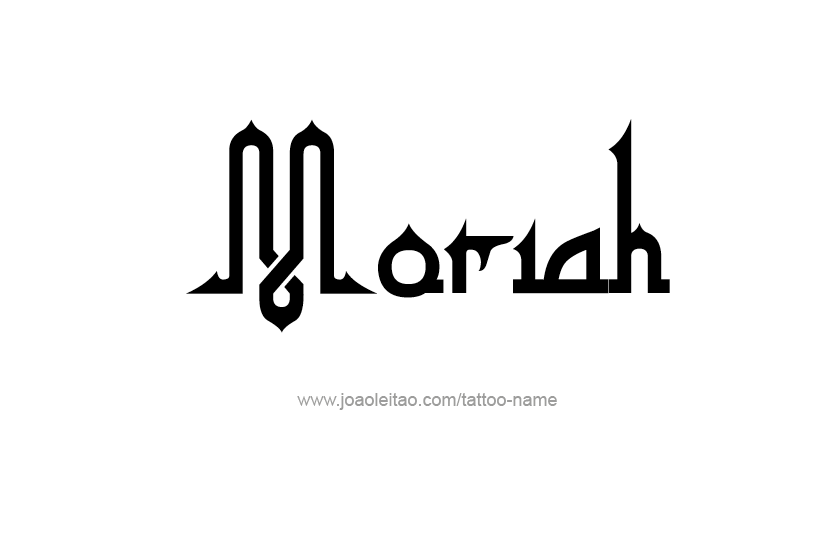 Tattoo Design Name Moriah