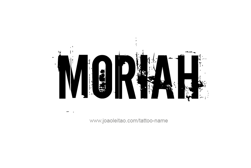 Tattoo Design Name Moriah