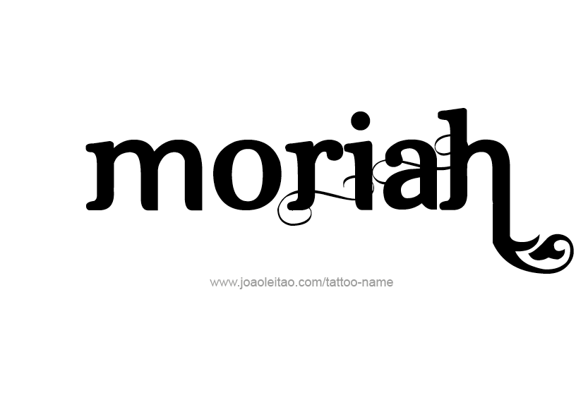 Tattoo Design Name Moriah