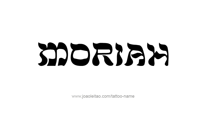 Tattoo Design Name Moriah