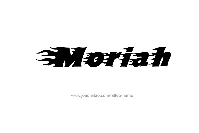 Tattoo Design Name Moriah