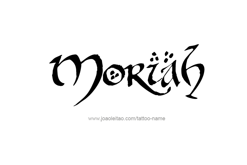 Tattoo Design Name Moriah